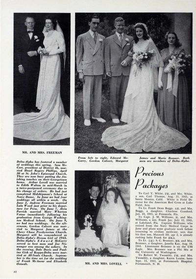Delta-Alpha Has Fostered A Number Of Weddings This Spring Photograph, October 1945